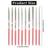 10Pcs Mini Metal File, Mini Diamond Needle File Set, Diamond