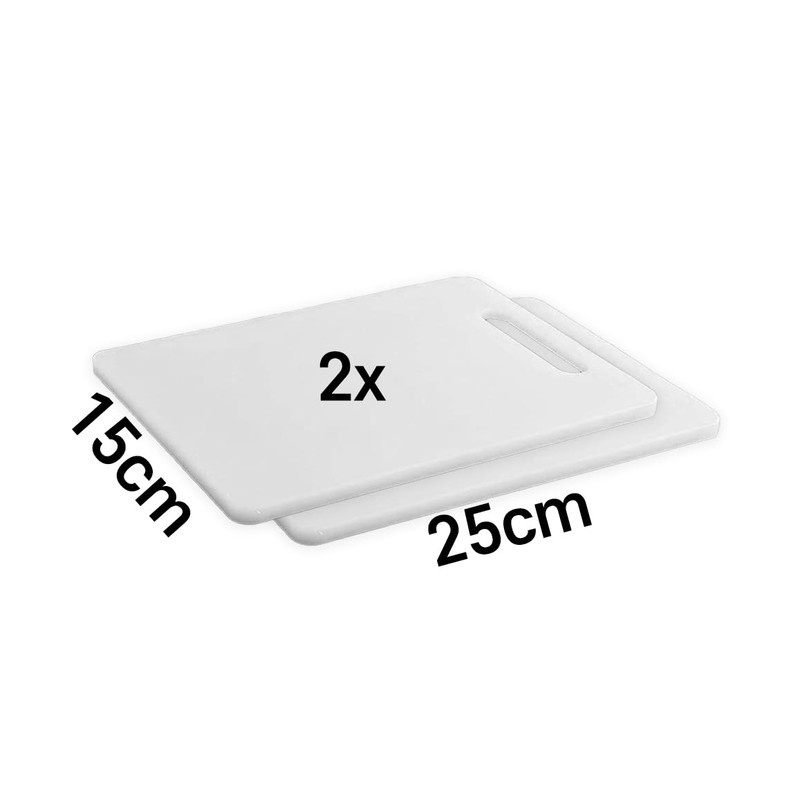 GOOD STUFF White Plastic Slotted Chopping Board Size 25 x