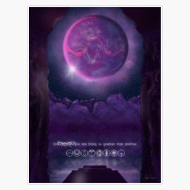 Alien Goddess Temple Vinyl Window Bumper Sticker Decal 5"