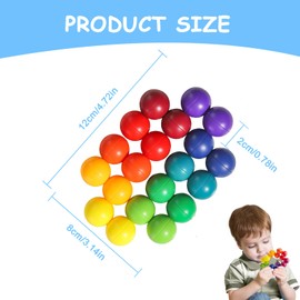 Sensory Fidget Toys for Kids, Autism Toys Rainbow Fidget Ball for Traveling Quiet, Small Sensory Balls for Toddlers and Children