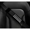 American Flag Carbon Fiber Car Seat Belt Covers - 2