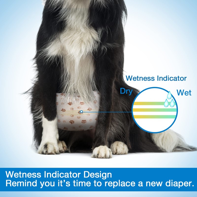 Pet Soft Dog Diapers Male - Disposable Male Dog Wraps