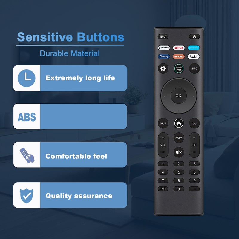XRT140 Replace Remote Control Compatible with Vizio Smart TV D24h-J09