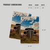 Abandoned Car in Field (4x6 Birch Wood Postcards, 2-Pack Stationary,
