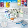 FIRJOY Lazy Susan Turntable for Refrigerator, Square Turntable Organizer for