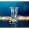 Mikasa Celebrations Blossom Crystal Vase, 12-Inch Tall, Elegant Cut Glass