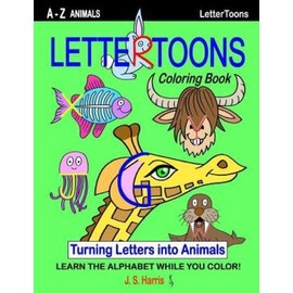 Lettertoons A-Z Animals Coloring Book: Learn The Alphabet While You Color!