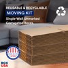 BOX USA Moving Boxes Medium 16"L x 10"W x 10"H
