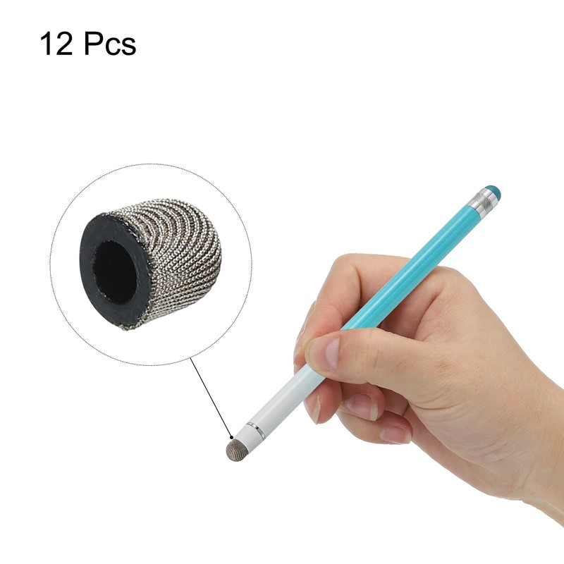 MECCANIXITY 12pcs 6mm Stylus Pen Fine Tips Conductive Fiber Capacitive