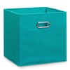 Zeller 14118 Storage box, petrolblue, non-woven, approx. 32 x 32