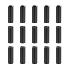 YOKIVE Pack of 15 Aluminium Round Head Black M3 15 mm Spacers Ideal for Robot Drones, 3D Printers, TV Wall Mounts, Pegboards, Computers, FPV, Sockets