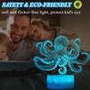 POSSHE Octopus Night Light, 3D Illusion Night Light Lamp, Octopus
