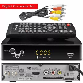 Ematic Digital Converter Box w/ Recording, Playback, & Parental Control Ematic AT103C