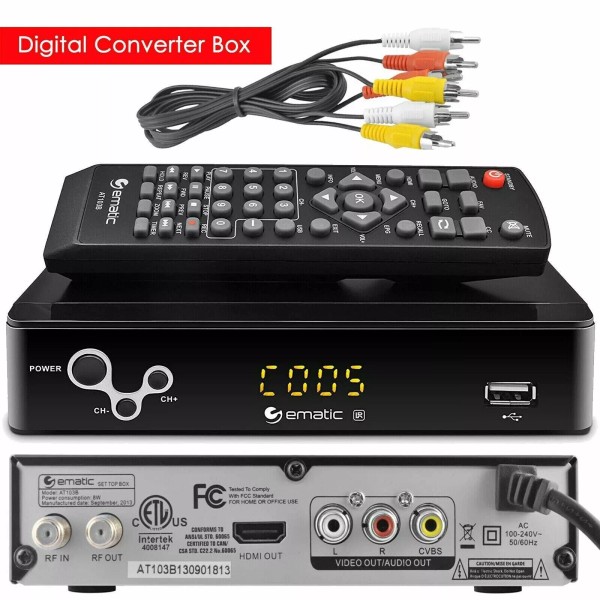 Ematic Digital Converter Box w/ Recording, Playback, & Parental Control
