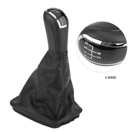 KSTE 5 Speed Gear Stick Gear Knob Lever Gaiter Boot Cover for Skoda Fabia MK1 6Y0711113H