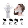Beard Stencils with Comb and Ruler for Goatee, Sideburns, Neckline,