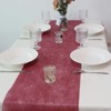 FRKOKRFA Fleece Table Runner, Bordeaux, 25 m x 30 cm,