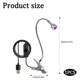 Flash Cure Nail Lamp,Fourth Level Dimming Uv Nail Lamp,Gooseneck Uv Nail Lamp,Suitable for Family DIY Nail Art and Fast Curing