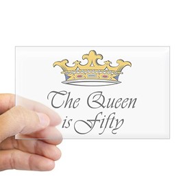 CafePress 50Th Birthday Gifts Woman Rectangle Sticker Rectangle Bumper Sticker Car Decal