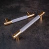 Guolich 2 Pcs Hole Centers 5.03”(128mm) Kitchen Drawer Handle Door