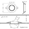 ledscom.de Circ Ceiling Mounting Frame Aluminium Pivoting Chrome (LED/Halogen/MR16/50 mm)