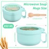 4 Pcs Microwave Ramen Bowl Microwavable Instant Soup Cups with