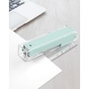 MSDADA Stapler, Desktop Stapler, Office Stapler, Transparent Acrylic Easy-Press Stapler,