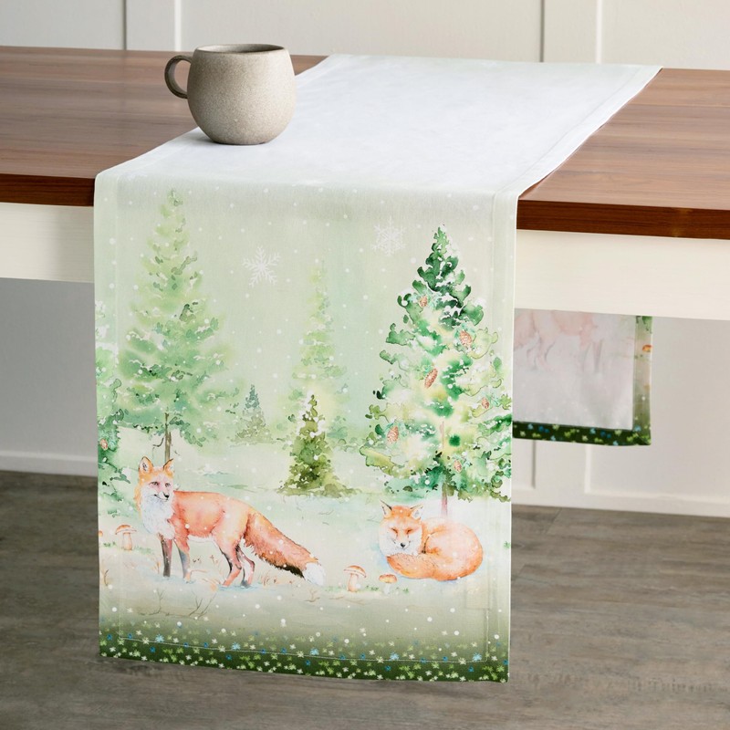 Maison d' Hermine Winter Mornings 100% Cotton Table Runner for