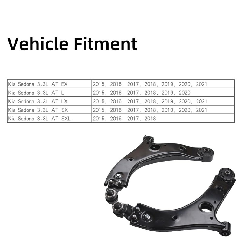 QPCRAP Left & Right Front Lower Control Arm with Ball