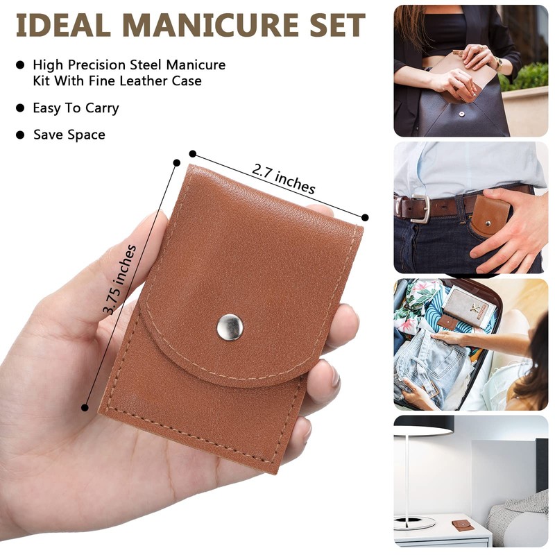 12 Sets de Manicura Kit de Pedicura Cortaúñas Set de