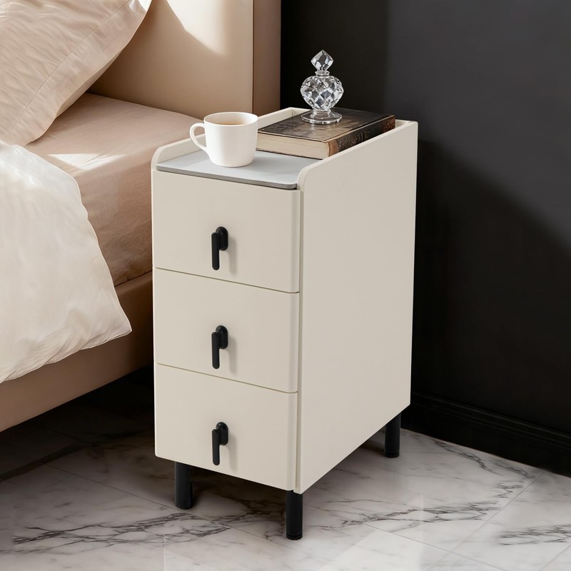 Homcosan Night Stand Small Size 9.84", Modern Minimalist Bedside Table