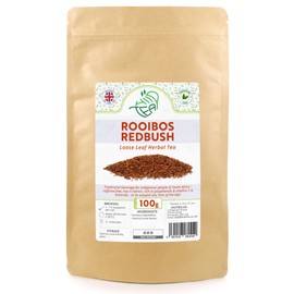 Rooibos Herbal Loose Tea – African Redbush Tea Premium Leaf (100g)