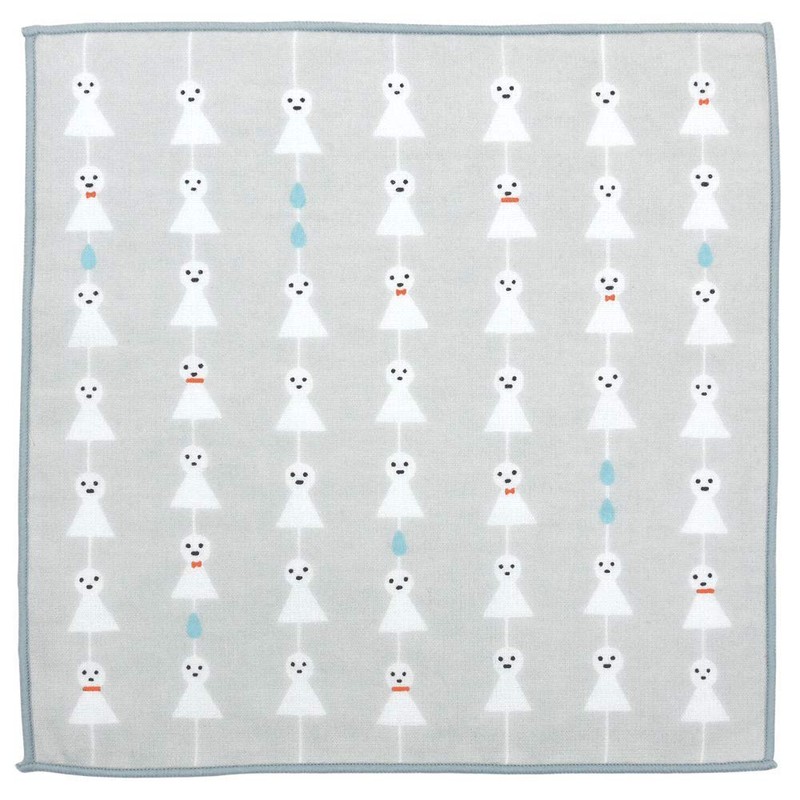 Hamamonyo Washed Towel Handkerchief, Teru Teru Tsunagi