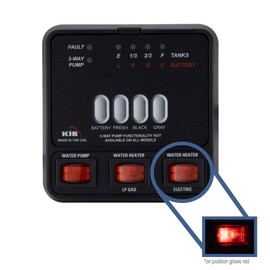 RecPro RV Tank Monitor Panel M23 | KIB Replacement | Panel Only | Fresh Water or Holding Tank Level Sensor (Black)