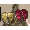 Victoria's Secret Gold Wings Sequin Bling Angel Hair Ties Bottle