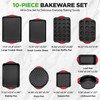 NutriChef 10-Piece Nonstick Kitchen Oven Baking Pans - Premium &