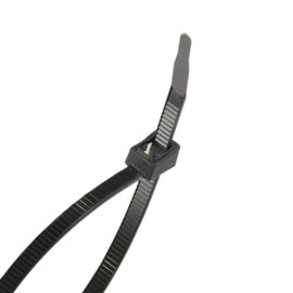 Gardner Bender 45-314UVBSC Nylon Self-Cutting Cable Tie, 14 inch, 50 lb. Tensile, Twist-Off Tail, Zip Tie, 20 Pk., UV Resistant Black