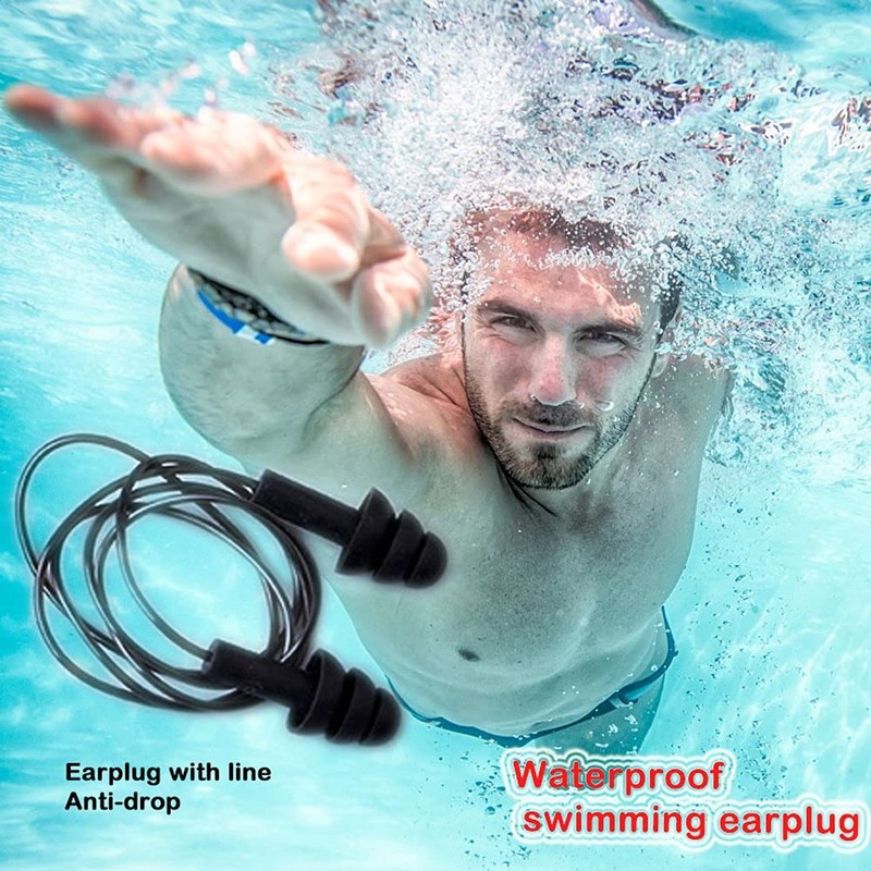 Noise Cancelling Ear Plugs with Cords 4 Pairs, Noise Reduction