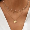 Gold Layered Necklace for Women Stocking Stuffers for Women Paperclip