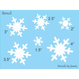 Stencils by Joanie Joanie Stencil Winter Christmas (6) Holiday Snowflakes DIY Art Signs