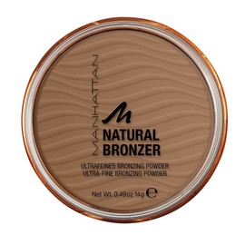 Manhattan Natural Bronzer Colour 001 Sunlight Waterproof Bronzing Powder for an Individually Tanned Complexion, 14 g