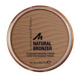 Manhattan Natural Bronzer Colour 001 Sunlight Waterproof Bronzing Powder for an Individually Tanned Complexion, 14 g
