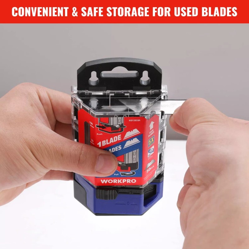WORKPRO Premium Utility Knife Blades TAC Diamond Coated SK2M Utility
