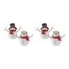 Melrose Set of 4 Snowmen with Scarf Christmas Tabletop Figurines