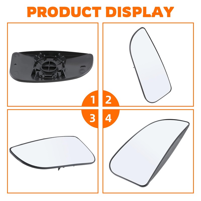 GoaMotors Driver Left Side Lower Mirror Glass Compatible with Dodge