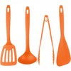 Nagao Tsubamesanjo Kitchen Tool Set of 4 Turner, Ladle, Tongs,