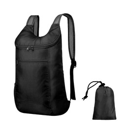 WisePoint Hiking Backpack, Water-repellent Outdoor Backpack Camping Backpack for Men Women, Hiking Daypack Foldable Backpack (black)