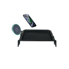 AbeeyGeomarn Car Phone Holder for 2021-2024 Toyota Camry Accessories Apply to 7 Inch Touch Screen 15W Fast Wireless Charger Screen Fixed Clip Cell Phone Mount with Dashboard Storage Tray