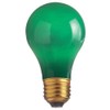 Satco S6091 25 Watt A19 Incandescent Light Bulb, Ceramic Green