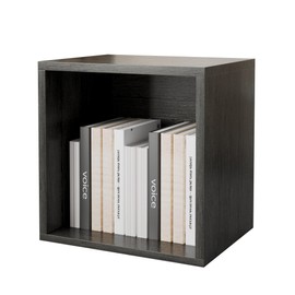 FUSUNBAO Magic DIY Cube Storage Organizer Stackable Cubes for Home Books Clothes Toy-Modular Cubby Storage System-Office Cubical-Bookcase Closet(French Oak,General Cube)